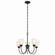 Jolie Five Light Chandelier in Black (12|43638BK)