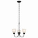 Jolie Three Light Mini Chandelier in Black (12|43637BK)