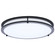 Glamour LED Flush Mount in Black (72|621977)