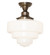Revival One Light Flushmount in Antique Brass (57|286108)