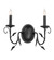 Bordeaux Two Light Wall Sconce in Blackwash (57|283068)