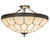 Vincent Three Light Semi-Flushmount in Antique Brass Matte Antique Brass (57|282247)