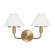 Mendota Wall Sconce in Satin Brass (1|GLW1022SB)
