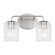 Eisele Two Light Vanity in Brushed Nickel (1|GLV1132BS)