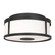 Luning Flush Mount in Textured Black (1|GLO1132OETXB)