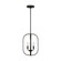 Loretto Three Light Chandelier in Midnight Black (1|GLC1293MBK)