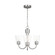 Miles Three Light Chandelier in Brushed Nickel (1|GLC1153BS)