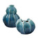 Ocean Wave Vases Set/2 in Blue-green (52|18263)