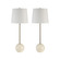 Davide Two Light Table Lamp in Cream (443|LPT1289SET2)