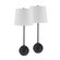 Bangor LED Table Lamp- Set Of Two in Honed Black (443|LPT1266SET2)