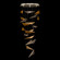 Volo LED Pendant in Soft Gold/Amber Hammered (48|10011956)