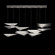 Volo LED Pendant in Silver/Clear Linear (48|10011841)