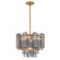 Addis Four Light Mini Chandelier in Aged Brass (60|ADD300AGSM)