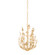 Delmore Three Light Chandelier in Vintage Gold Leaf (67|F4615VGL)