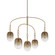 Harvey Five Light Chandelier in Patina Brass (67|F2542PBR)