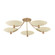Wolfe Five Light Semi Flush Mount in Patina Brass (67|C1160PBRSSD)