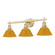 Orwell Three Light Vanity in Brushed Champagne Brass (62|3306BA3BCBAY)