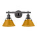 Orwell Two Light Vanity in Matte Black (62|3306BA2BLKAY)