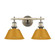 Orwell Two Light Vanity in Aged Brass (62|3306BA2ABAY)