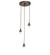 Pendant Hardware Three Light Pendant Hardware in Mahogany Bronze (57|287132)