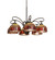 Tiffany Candice Six Light Chandelier in Mahogany Bronze Mahogany Bronze (57|285499)