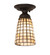 Terra Bone One Light Flushmount in No Ring Oil Rubbed Bronze (57|283987)