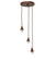 Pendant Hardware Three Light Pendant Hardware in C-Mahogany Bronze (57|275735)