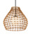 Bly Outdoor Pendant One Light Pendant in Natural / Black / Frosted White (142|95000014)