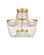 Mademoiselle LED Semi-Flush Mount in Clear / Contemporary Gold Leaf / Contemporary Gold (142|90001327)