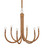 Samsara Six Light Chandelier in Natural/Saddle Tan (142|90001297)