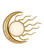 Tona LED Wall Sconce in Gold Leaf/White (142|59000058)