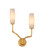 Mathilda Two Light Wall Sconce in White/Matte Gold (142|50000285)