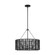 Winslow Three Light Chandelier in Midnight Black (454|TFC1163MBK)