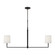Danica Two Light Linear Chandelier in Aged Iron (454|TC1212AI)