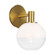 Torian One Light Wall Sconce in Burnished Brass (454|SLV1001BBS)