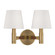 Grayson Two Light Wall Sconce in Time Worn Brass (454|LW1152TWB)