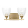 Toffino Two Light Vanity in Satin Brass (454|DJV1022SBCKG)