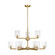 Fullton Nine Light Chandelier in Satin Brass (454|3164209C848)