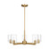 Fullton Five Light Chandelier in Satin Brass (454|3164205C848)