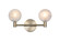 Cloudburst Two Light Wall Sconce in Champagne Gold (423|W33802CG)