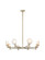 CLOUDBURST Eight Light Pendant in Champagne Gold (423|C33808CG)