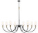 Claudelle Eight Light Chandelier in Matte Black + Modern Gold (224|401465MBMGLD)