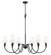 Claudelle Six Light Chandelier in Matte Black (224|401446MB)