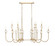 Allistair 16 Light Linear Chandelier in Modern Gold (224|35256LMGLD)