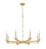 Kaden Eight Light Chandelier in Modern Gold (224|30458MGLD)