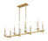 Kaden Eight Light Linear Chandelier in Modern Gold (224|30458LMGLD)