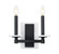 Kaden Two Light Wall Sconce in Matte Black (224|30452SMB)
