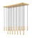 Stari 23 Light Linear Chandelier in Modern Gold (224|1956P23LMGLD)