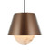 Rock On Six Light Pendant in Brontourage/Matte Black (137|529P06BGMB)