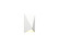 Facet One Light Wall Lamp in Organic White (486|421947)